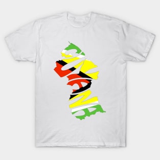 GUYANA FLAG MAP – IN COLOUR – FETERS AND LIMERS – CARIBBEAN EVENT DJ GEAR T-Shirt